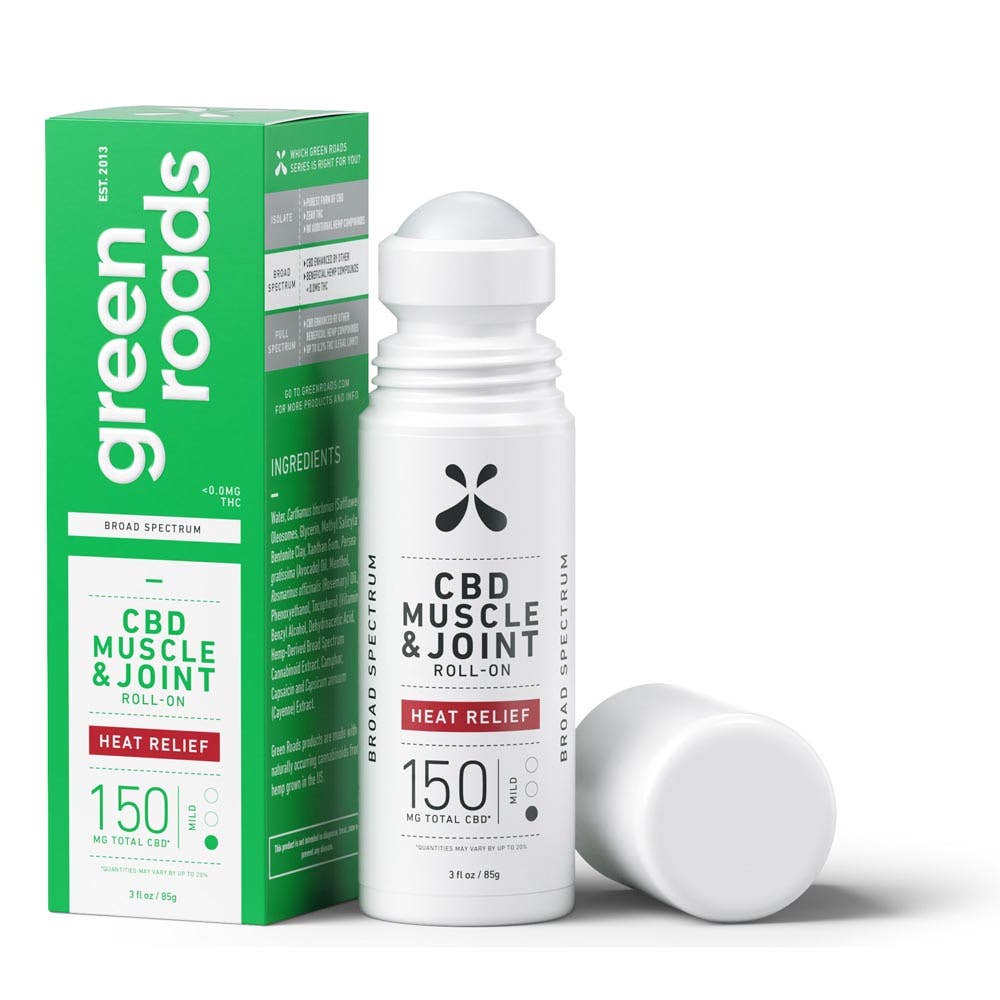 GreenRoads®MuscleandJointHeatReliefRoll-On-3oz