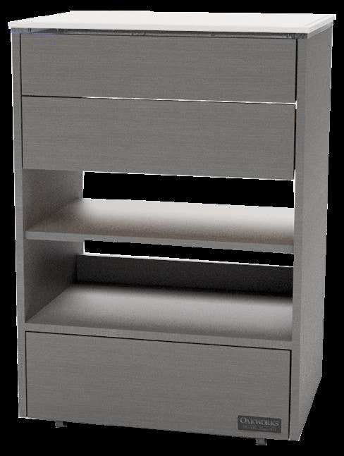 OAKWORKS®MastersCollectionHaloTrolleywith3Drawers