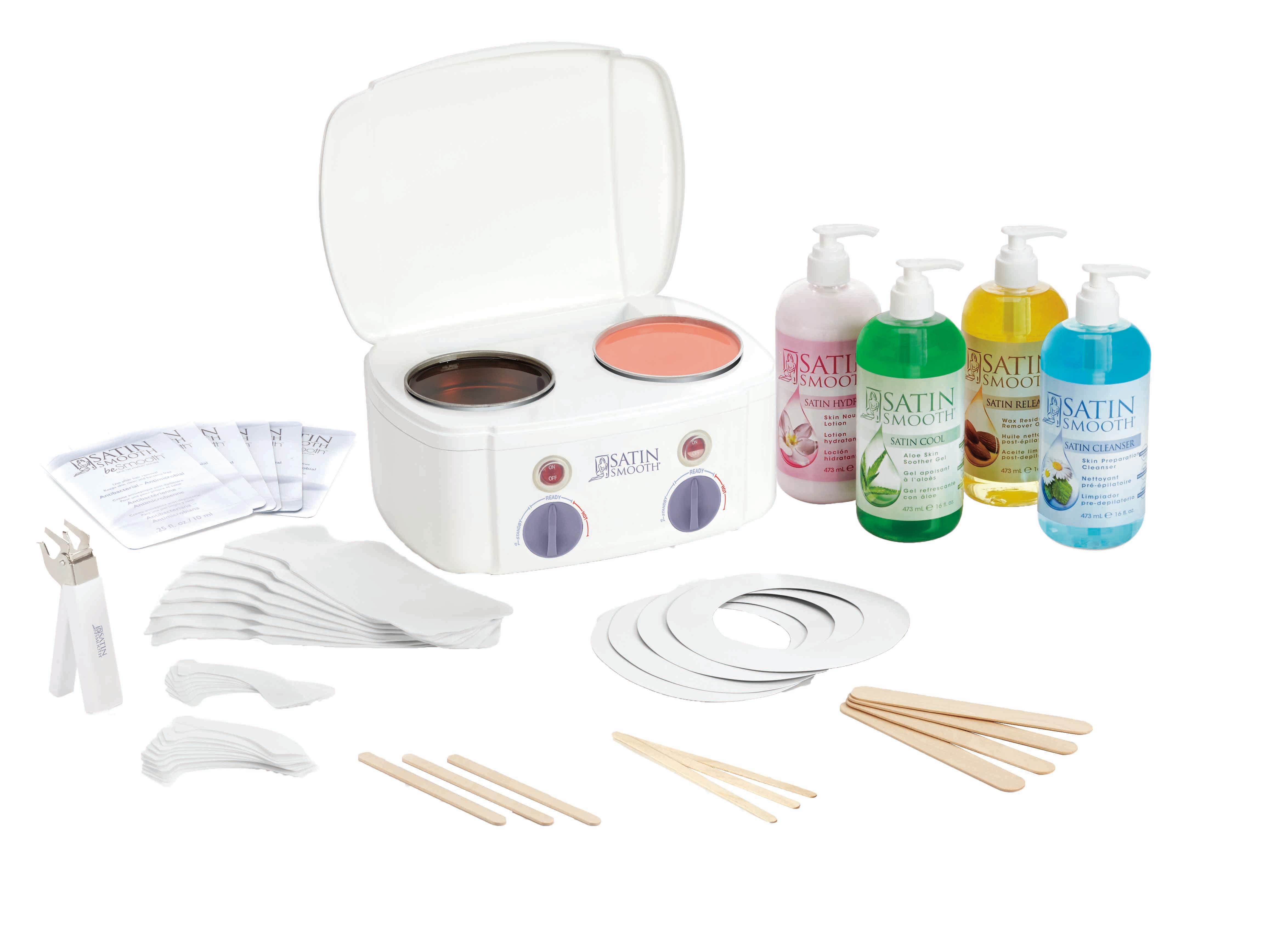 SatinSmoothProfessionalDoubleWaxWarmerKit