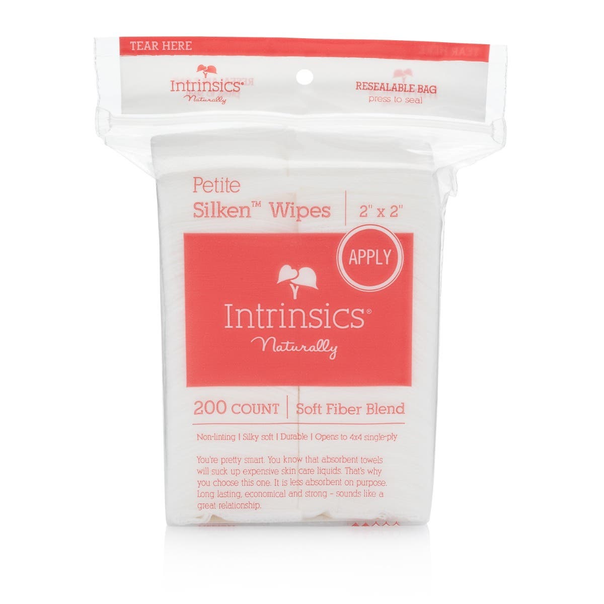 IntrinsicsPetiteSilkenWipes2x2Med-Esthetic®SoftFiberBlend