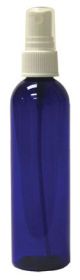 4 oz Cobalt Blue Plastic Spray Bottle