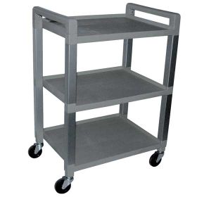 Gray 3 Shelf Poly Cart Luxor