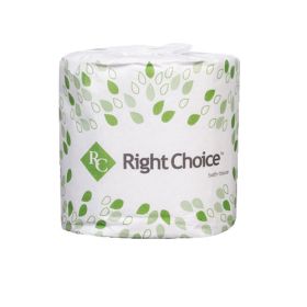 Right Choice™ 2-Ply Standard Bath Tissue Individually Wrapped, 500 Sheets/Roll