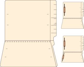 14 Pt Single Ply End Tab No Fasteners 50 Count