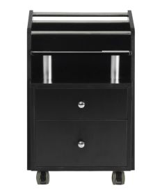 J&A Glass Top Pedi Cart
