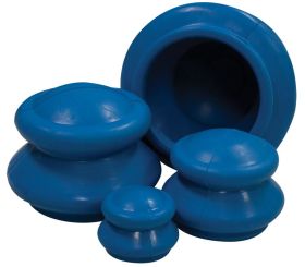 Acucups Rubber 4pc Cupping Set