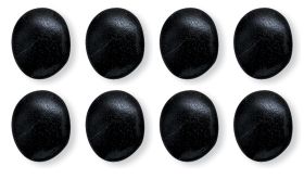 Hot Stones Massage Large, Set Of 8 Basalt Stones