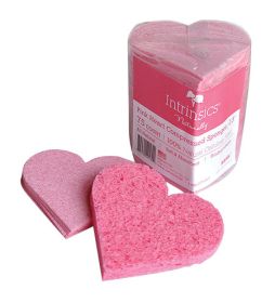Intrinsics® Pink Heart Compressed Sponges 75 Count