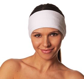 Stretch Terry Headband With Velcro Closure