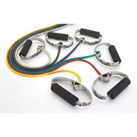 TheraBand® Professional Resistance Tubing with Soft Handles - Polybagged