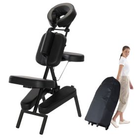 Master® Massage Equipment The Husky Apollo™ XXL Portable Massage Chair Package Black