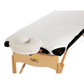 NRG® Fleece Massage Table Pad and Face Rest Cover Set