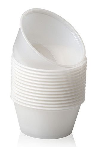 Amber Mini Mud Warmer Plastic Cups 100 Pack