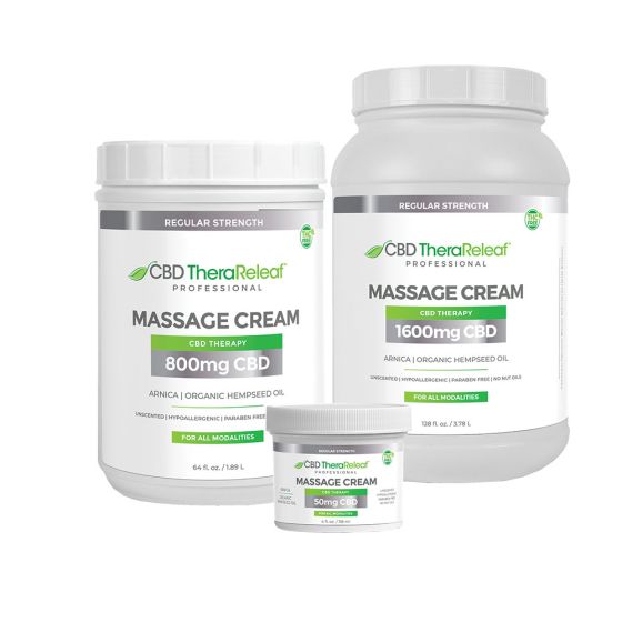 CBD TheraReleaf®  Professional Massage Cream Regular Strength
