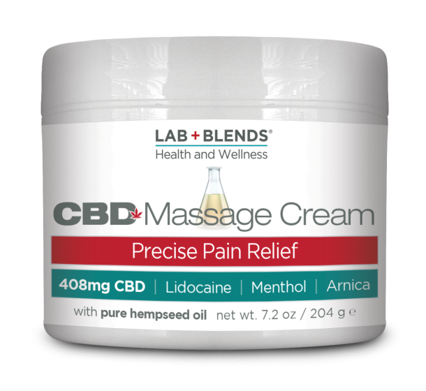 Lab+Blends&trade; 408mg CBD Massage Cream - 7.2 oz By BIOTONE®