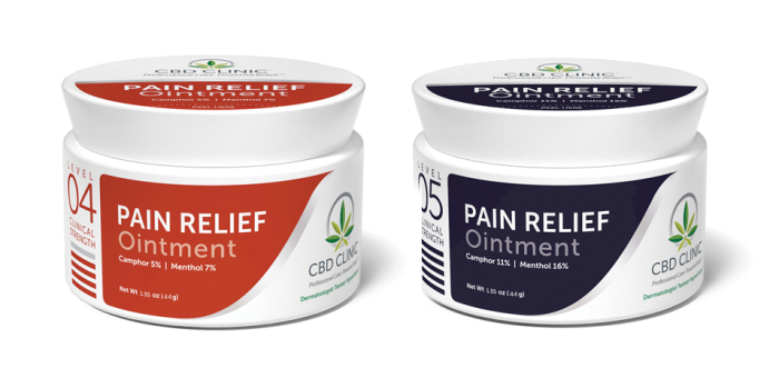 CBD CLINIC™ Pain Relief Creams & Ointments - 44g Jars