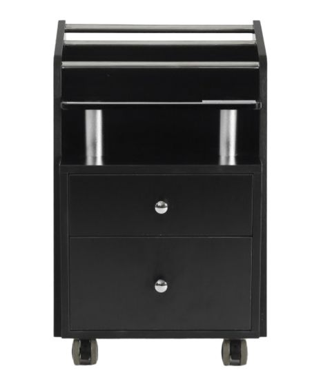 J&A Glass Top Pedi Cart