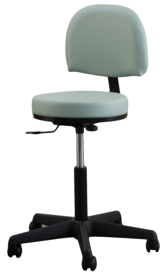 Oakworks® Premium Swivel Stool With Backrest