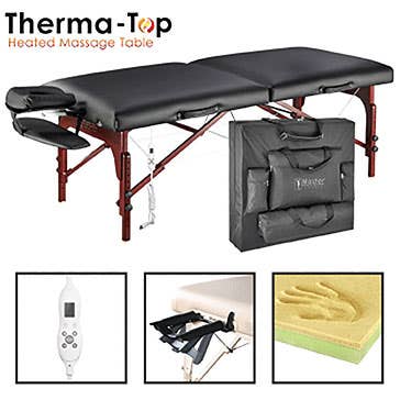 Master®MassageEquipment31Montclair™MassageTablePackageBlackwithTherma-Top®