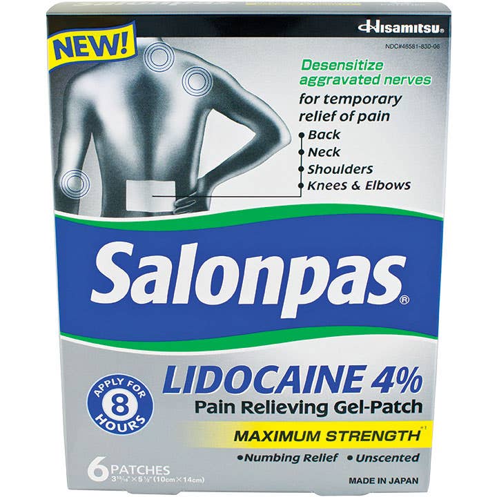 SalonpasLidocaineGel-Patch6Ct.
