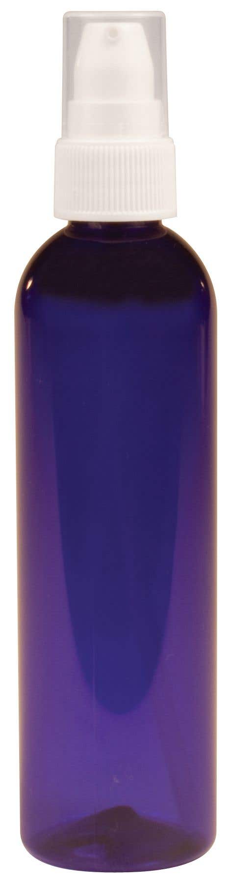 CobaltPlasticBottleWithWhitePump4oz