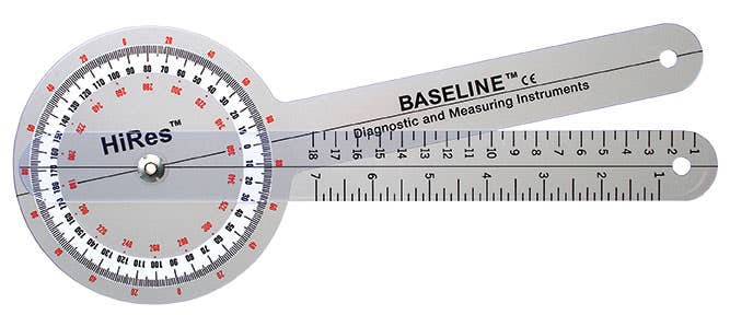 BaselineHi-ResPlastic12Goniometer360Degree