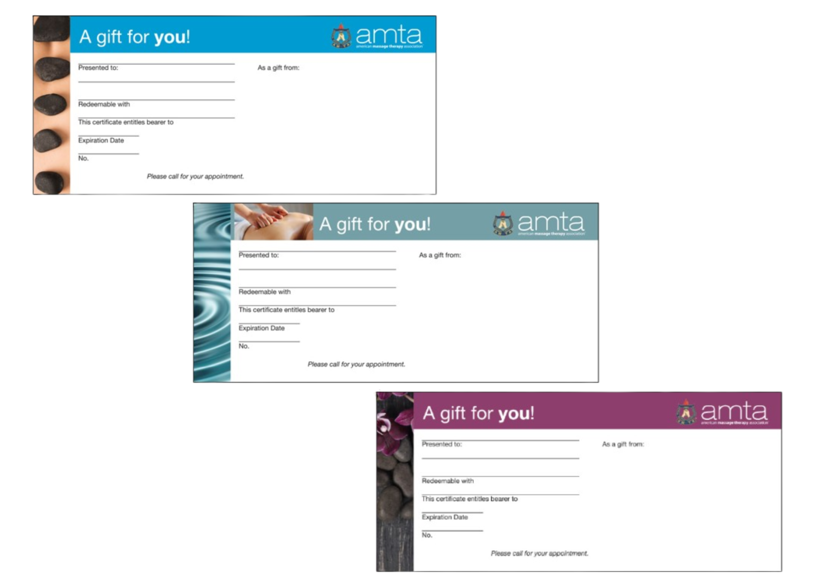 AMTALogoGiftCertificates–50Pack