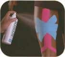 Biofreeze Cryospray in conjunction with Kinesio Tape application