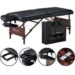 Master® Massage 30" Del Ray™ Portable Massage Table Package Black