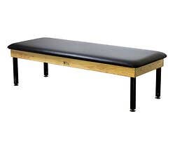 Tru Deluxe Solid Oak Mat Table Black 5'x7'