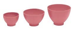 Rubber Mixing Bowls Pink