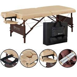 Master® Massage Equipment 30" Del Ray&trade; Portable Massage Table Package Sand