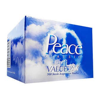 Peace&trade; Needles Acupuncture Needles with Guide Tubes - Value Pak - 500 Needles/Box