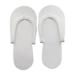 Disposable Foam Pedicure Slippers White - 1 Pair