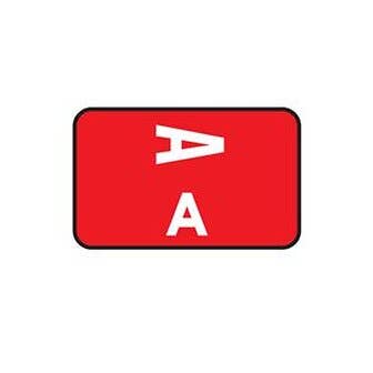 Laminated Alpha Labels Complete Set
