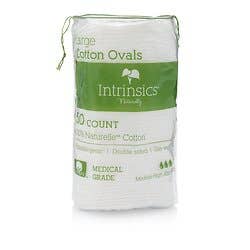 3" Intrinsics Cotton Oval - 50 Count - 100% Naturelle&trade; cotton