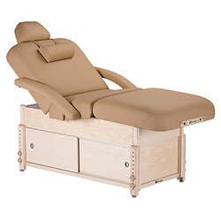 EarthLite® Sedona&trade; Pneumatic Salon Top Stationary Table with Cabinet Base