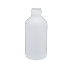 Empty Natural Plastic Boston Round Bottle 2 oz.