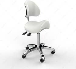 Silverfox Stool with Back, 1025A