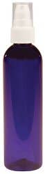 Cobalt Plastic Bottle With White Pump 4 oz