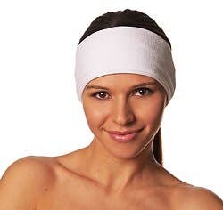 Stretch Terry Headband With Velcro Closure