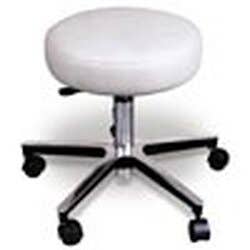 Deluxe Chrome Pneumatic Stool, 19"-26" Height