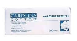 Carolina Cotton 4" X 4" Esthetic Wipes