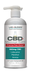 Lab+Blends™ 660mg CBD Massage Balm for Precise Pain Relief - THC Free 11.2 oz