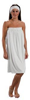 Terry Spa Wrap, White