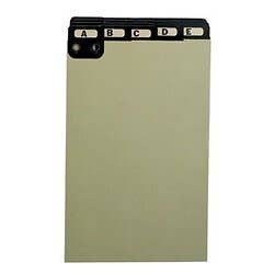 Alphabetic Metal Tabbed Index Set 8.5" X 5.5"