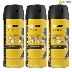 Tidl Heat Therapy Spray 3-pack
