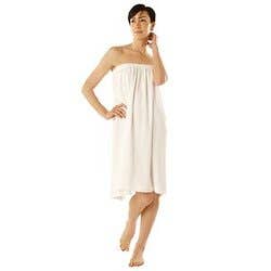 Canyon Rose Terry Spa Wrap 1 Size 33" White